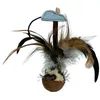 Image de Volant Culbuto Avec Souris Peluche 15 Cm Pour Chat