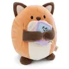 Image de Peluche Nici Renard Geeks avec jeu vidéo 16 cm
