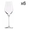 Image de Lot De 6 Verres Ã Vin En Cristallin,Transparent, 40 Cl