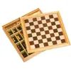 Image de Jeu d'Échecs, Dame et Moulin en boîte en bois, Jeu de société Goki