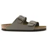 Image de Birkenstock Claquettes Birkenstock Arizona Nubuck Stone 0151211 - 38
