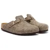 Image de Birkenstock Boston Pantoufles Marron - 44