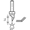 Image de Festool Festool Fraise pour plaques de plâtre HW S8 D12,5/45° - 491000