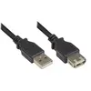 Image de Good Connections - Rallonge de câble USB - USB (F) pour USB (M) - USB 2.0 - 3 m - noir