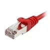 Image de equip Pro - Cordon de raccordement - RJ-45 (M) pour RJ-45 (M) - 3 m - paire torsadée écrantée (F/UTP) - CAT 5e - moulé bloqué - rouge