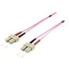 Image de equip Pro - Cordon de raccordement - SC multi-mode (M) pour SC multi-mode (M) - 0.5 m - fibre optique - duplex - 50 / 125 microns - OM4 - sans halogène - rose