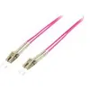 Image de equip Pro - Cordon de raccordement - LC multi-mode (M) pour LC multi-mode (M) - 15 m - fibre optique - duplex - 50 / 125 microns - OM4 - sans halogène - violet