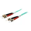 Image de equip Pro - Cordon de raccordement - ST multi-mode (M) pour ST multi-mode (M) - 5 m - fibre optique - duplex - 50 / 125 microns - OM3 - sans halogène - orange