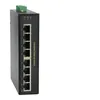 Image de LevelOne IFP-0801 - Commutateur - 8 x 10/100 (4 PoE+) - de bureau, Montage sur rail DIN, fixation murale - PoE+ (126 W) - Tension CC