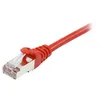 Image de equip - Cordon de raccordement - RJ-45 (M) pour RJ-45 (M) - 3 m - SFTP, PiMF - CAT 6a - sans halogène, moulé, sans crochet, bloqué - rouge