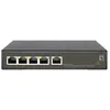 Image de LevelOne LevelOne GES-2105P commutateur réseau Géré L2 Gigabit Ethernet (10/100/1000) Connexion Ethernet, supportant l'alimentation via ce port (PoE) Noir