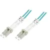 Image de DIGITUS Professional - Cordon de raccordement - LC multi-mode (M) pour LC multi-mode (M) - 15 m - fibre optique - duplex - 50 / 125 microns - OM3 - sans halogène - turquoise