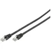 Image de DIGITUS - Cordon de raccordement - RJ-45 (M) pour RJ-45 (M) - 2 m - SFTP - CAT 6 - démarré sans halogène sans crochet - noir