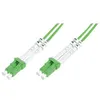 Image de DIGITUS Professional - Cordon de raccordement - LC multi-mode (M) pour LC multi-mode (M) - 1 m - fibre optique - duplex - 50 / 125 microns - OM5 - démarré sans halogène - vert printemps