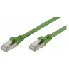 Image de DIGITUS Professional PUR - Cordon de raccordement - RJ-45 (M) pour RJ-45 (M) - 5 m - SFTP - CAT 6a - démarré sans halogène moulé sans crochet bloqué - vert