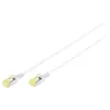 Image de DIGITUS - Cordon de raccordement - RJ-45 (M) pour RJ-45 (M) - 10 m - 3.65 mm - U / FTP (Paire torsadée blindée) - CAT 6a - sans halogène moulé sans crochet - gris
