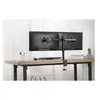 Image de DIGITUS DA-90400 - Pied - pour 2 écrans LCD - acier - noir mat - Taille d'écran : 15"-32" - support pour ordinateur de bureau
