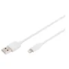 Image de DIGITUS - Câble Lightning - USB mâle pour Lightning mâle - 2 m - double blindage - blanc - pour Apple 10.2-inch iPad; AirPods Max; AirPods Pro; iPhone 11 12 13 SE