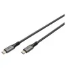 Image de DIGITUS - Câble USB - 24 pin USB-C (M) pour 24 pin USB-C (M) - USB4 - 1 m - support pour 4K60Hz (3840 x 2160), support 8K60Hz (7680 x 4320), support 5K60Hz (5120 x 2880) - noir