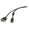 Image de Renkforce - Câble adaptateur - liaison double - DisplayPort (P) pour DVI-D (P) - DisplayPort 1.2 - 1.8 m - noir
