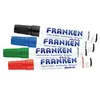 Image de Franken lot de 4 marqueurs aimantés avec effaceur sur le capuchon, couleurs assorties z1703