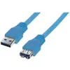 Image de Shiverpeaks BASIC-S - Rallonge de câble USB - USB type A (M) pour USB type A (F) - USB 3.0 - 3 m - moulé - bleu