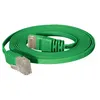 Image de Tecline - Cordon de raccordement - RJ-45 (M) pour RJ-45 (M) - 15 m - UTP - CAT 6 - moulé, plat - vert