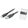 Image de Shiverpeaks BASIC-S - Câble USB - USB-C (M) pour USB type A (M) - USB 3.1 - 1 m - moulé - noir