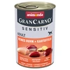 Image de 6x400g animonda Grancarno Adult Single Protein Sensitiv pur poulet, pommes de terre Aliments humides pour chiens