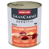 Image de 6 x 800 g animonda Grancarno Adult Single Protein Sensitiv pur poulet, pommes de terre nourriture humide pour chiens