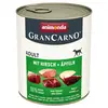 Image de 6x800g animonda GranCarno Original Adult cerf, pommes Pâtée pour chien