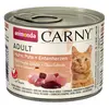 Image de animonda Carny Adult 6 x 200 g pour chat - poulet, dinde, coeurs de canard