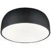 Image de Trio Lighting Trio Baron Plafonnier Cylindrique Moderne À 4 Lumières, Noir Mat
