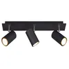 Image de Trio Marley Barre De Spot De Plafond Moderne Ã 3 LumiÃ¨res, Noir Mat