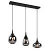 Image de Trio Lumina Plafonnier Suspendu Moderne Ã 3 LumiÃ¨res, Noir Mat