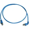 Image de Telegärtner MP8 FS 500 - Cordon de raccordement - RJ-45 (M) pour RJ-45 (M) - 2 m - SFTP, PiMF - CAT 6a - démarré, sans halogène, moulé, bloqué, connecteur à 90 ° - bleu