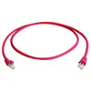 Image de Câble de raccordement réseau informatique RJ45 Telegärtner L00000A0232 CAT 6a S/FTP rouge 25.00 cm