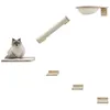 Image de Mur D'escalade Pour Chats Rocky 52x17x37 Cm Naturel Et Blanc Kerbl