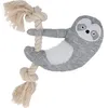 Image de Jouet Peluche Pour Chien - Paresseux Kerbl (X1) 25x13 Cm Mixte Blanc