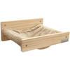 Image de Kerbl Pet hamac mural Timber taupe chat