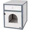 Image de Kerbl Armoire à litière pour chat Ida 45x58x60 cm Blanc et bleu