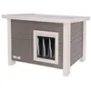 Image de Maison Pour Chats Eli 57 X 45 X 43 Cm Gris Et Blanc Kerbl