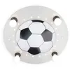 Image de Plafonnier Football, 4 Lampes, ArgentÃ©-Blanc