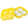 Image de Moule à glaçons en silicone pour 4 glaçons sphériques XXL Ø 45 mm