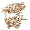 Image de Simulus : Maquette 3D mobile en bois Dirigeable Steampunk 25 x 30 cm - 349 pièces