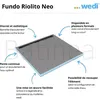 Image de Receveur de douche Ã  carreler - en rÃ©novation - Wedi Fundo Riolito 120x90 Wedi