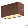 Image de Applique extérieure SLV SITRA CUBE Up/Down rouille avec LED intégrée - Taille M - 20 cm