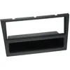 Image de Adaptateur de faÃ§ade soft touch 1-DIN avec vide poche compatible avec Opel Combo / Corsa / Meriva