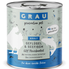 Image de 6x800g Grau menu gourmand sans céréales volaille, poisson - Pâtée pour chat