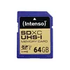 Image de SDXC 64Go Intenso Premium CL10 UHS-I Blister